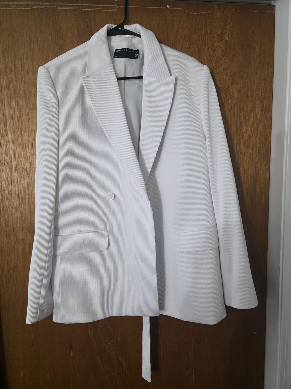 White Men's Tailored Blazer Jacket - ASOS
